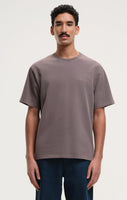 stonewashed tee - dark brown
