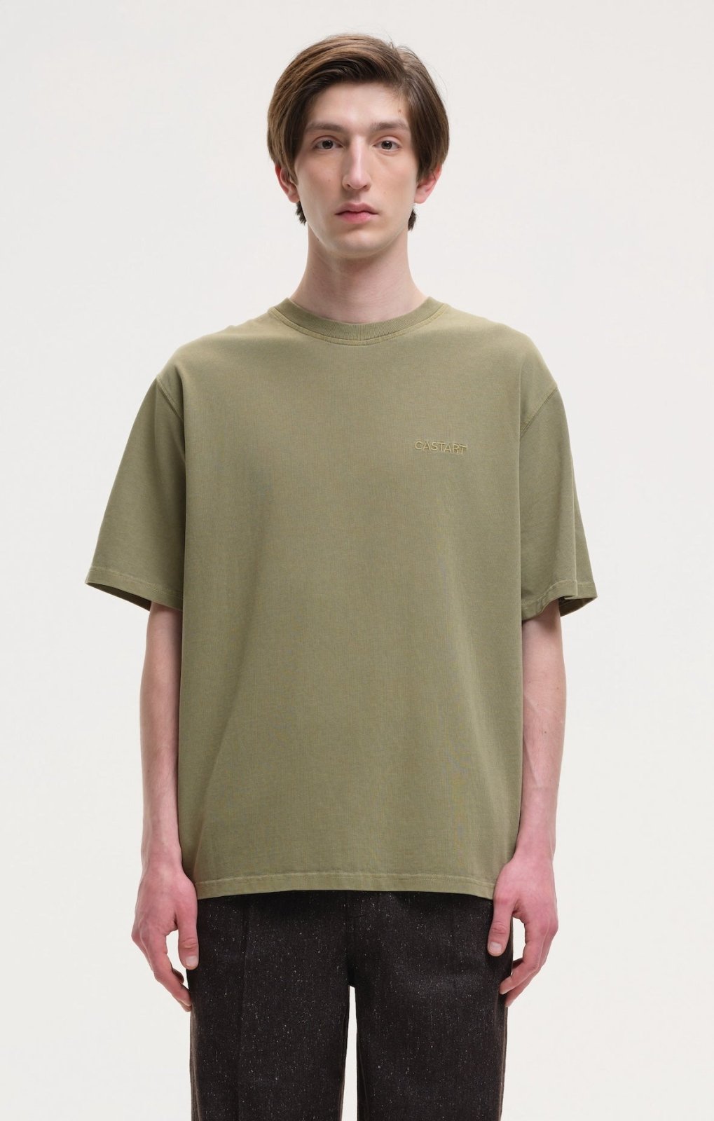 stonewashed tee - khaki - Castart