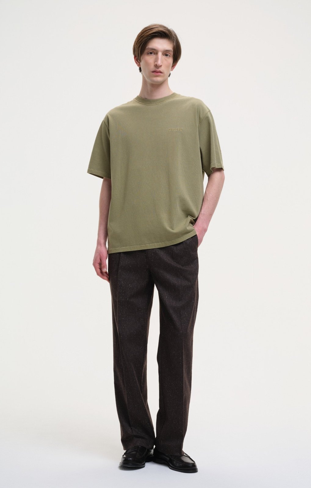 stonewashed tee - khaki - Castart