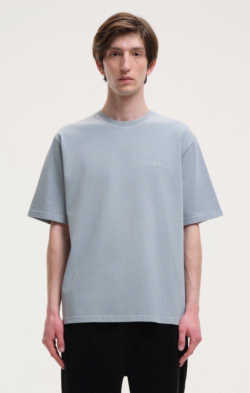 stonewashed tee - light blue - Castart