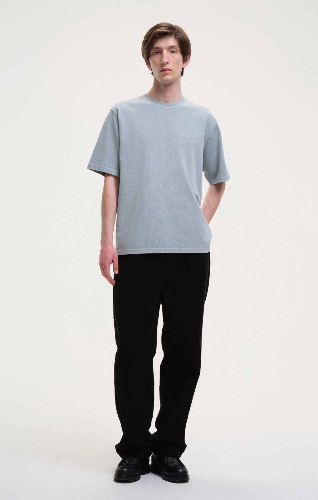 stonewashed tee - light blue - Castart