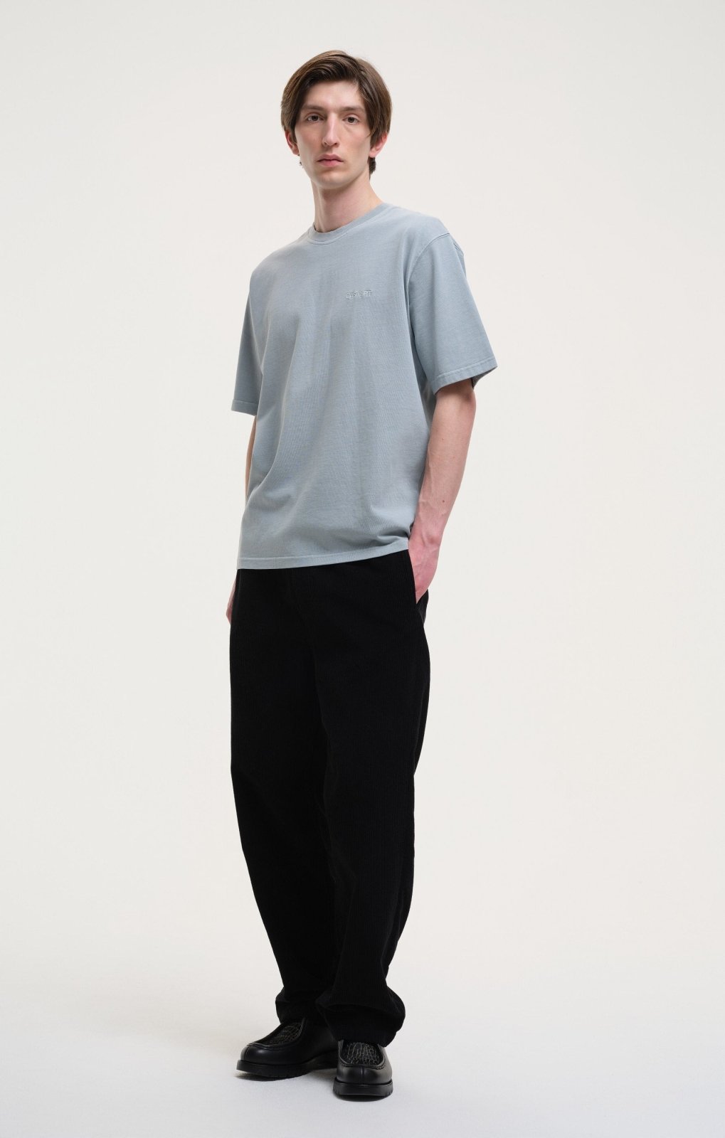 stonewashed tee - light blue - Castart
