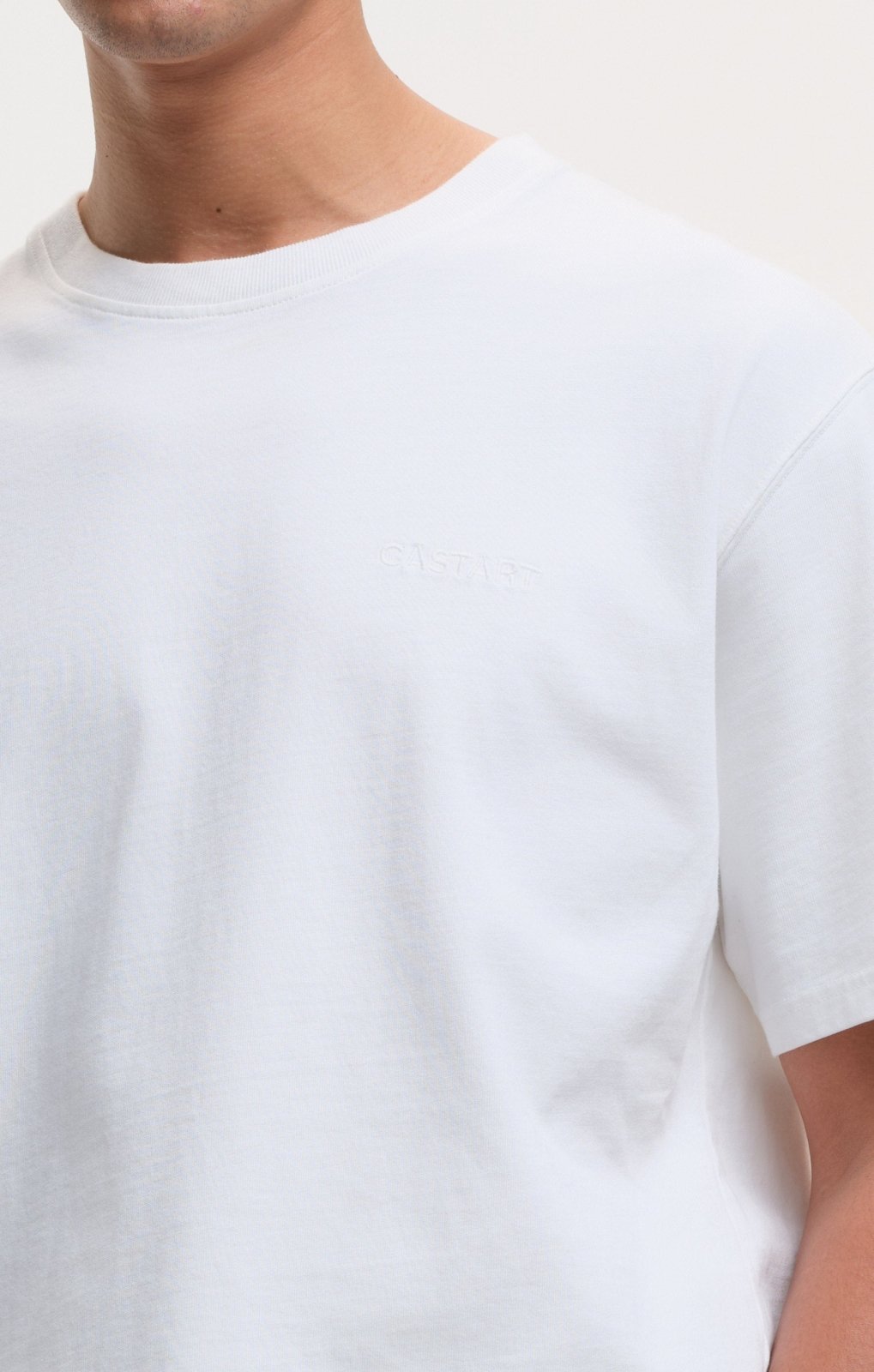 stonewashed tee - white - Castart